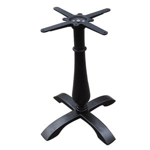 Pied de table décoratif en fer, colonne en forme de tulipe, pied croisé, jambe courbée pour mobilier de restaurant et d'hôtel, usage commercial durable - Product Image 2