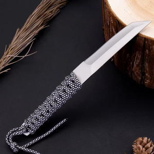 Ngoài Trời Hoang Dã Survival Chiến Thuật Bushcraft Dao Cố Định Lưỡi Dây Bọc Xử Lý Thép Không Gỉ Pocket Dao Cho Da - Product Image 5