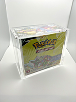 Boîte de présentation en acrylique pour coffret Elite Trainer personnalisé avec couvercle magnétique robuste