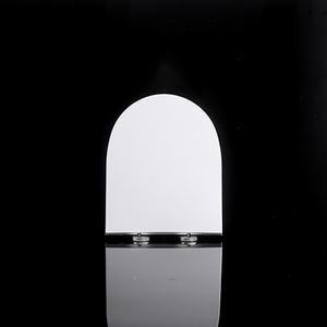 Cubierta de asiento de inodoro de plástico de caída lenta estándar europeo sanitario para baño cubierta de asiento de adulto en forma de U cubierta de asiento silencioso de cierre lento - Product Image 2