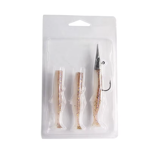 115mm 14g <span class=keywords><strong>Needlefish</strong></span> Jig Head señuelo de PVC suave aparejado cabeza de plomo anzuelo cebo para pesca de trucha lubina en ríos lagos arroyos - Product Image 4