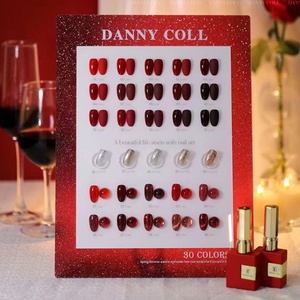 Vernis à ongles gel UV Soak Off Série Rouge Vin 15ml Bouteille Logo Personnalisé Couleur Rouge Kit de Vernis à Ongles Gel pour Salon Vente en Gros - Product Image 1