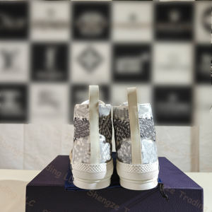 Chaussures décontractées de luxe B23 en cuir véritable de haute qualité avec motif imprimé, espadrilles de marche et de skateboard pour l'été - Product Image 5