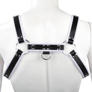 BDSM réglable fétiche hommes poitrine cuir harnais ceintures gothique corps Sexy érotique <span class=keywords><strong>Gay</strong></span> corps <span class=keywords><strong>Bondage</strong></span> harnais sangle <span class=keywords><strong>Gay</strong></span> vêtements - Product Image 4
