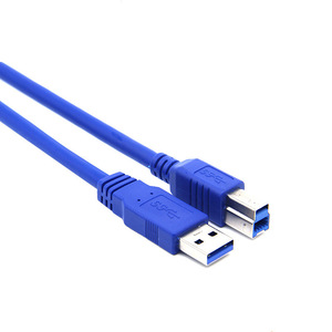 Usb 3.0 Data <b>Cable</b> A Male To B Male High Speed Transfer Blue For <b>Printer</b> Hard Drive Connection - Product Image 3