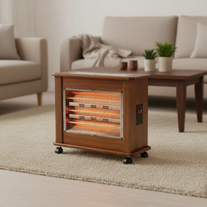 Chauffage au bois d'intérieur autonome WH-240D 2400W |   Design en bois et caractéristiques de sécurité pour les maisons rétro - Product Image 1