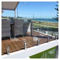 Système de balustrade de balcon en verre Prima, balustrade de balcon extérieure à vue panoramique