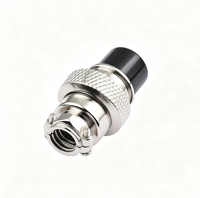Connecteur aviation GX16 femelle 10A en laiton pour système d'énergie solaire, type 2-14 broches pour capteur et contrôle industriel PLC