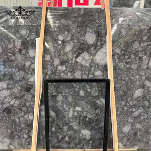 กระเบื้องหินอ่อนแผ่นใหญ่สีเทาขัดเงา Goldtop Ritz สำหรับตกแต่งภายในโรงแรม วิลล่า ห้องโถง เคาน์เตอร์ พื้น และผนัง - Product Image 1