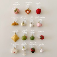 Articles les plus vendus : Accessoires de bijoux en acier inoxydable résistant au ternissement, plaqué or 18 carats, pendentif mini-aliment minimaliste et mignon