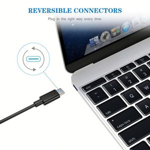 สายเคเบิล USB Type C USB-C ถ่ายโอนข้อมูลอะแดปเตอร์สายไฟประเภท C ที่ชาร์จสำหรับ S9 S8สาย Sams - Product Image 5