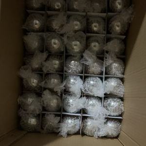 Bolas de botella de piezas de hardware de 80mm Bolas huecas de espejo de acero inoxidable - Product Image 3