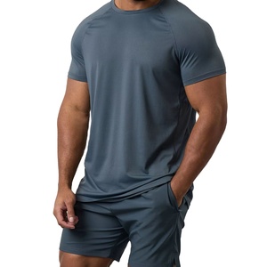 Custom Logo Men Training T Shirt Breathable Quick Dry Gym Fitness Sports Tee Polyester Running Workout Shirt OEM Supplier - Product Image 1