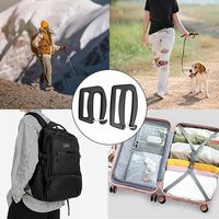 Connecteur de sangle à ressort en plastique de 25 mm avec crochet en G, boucle de réglage de longueur, curseur de verrouillage pour sac à dos et bagages