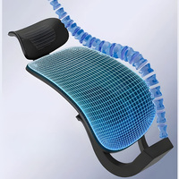 Chaise de bureau exécutive en maille haut de gamme avec accoudoirs réglables, base métallique durable, dossier haut ergonomique inclinable, respirante et robuste pour adultes