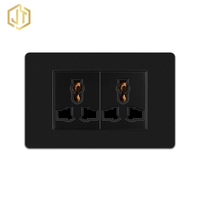 Enchufe de Pared Universal de 6 Pines Multicolor de 16A 250V de Montaje Superficial con 2 Tomas de Corriente CA