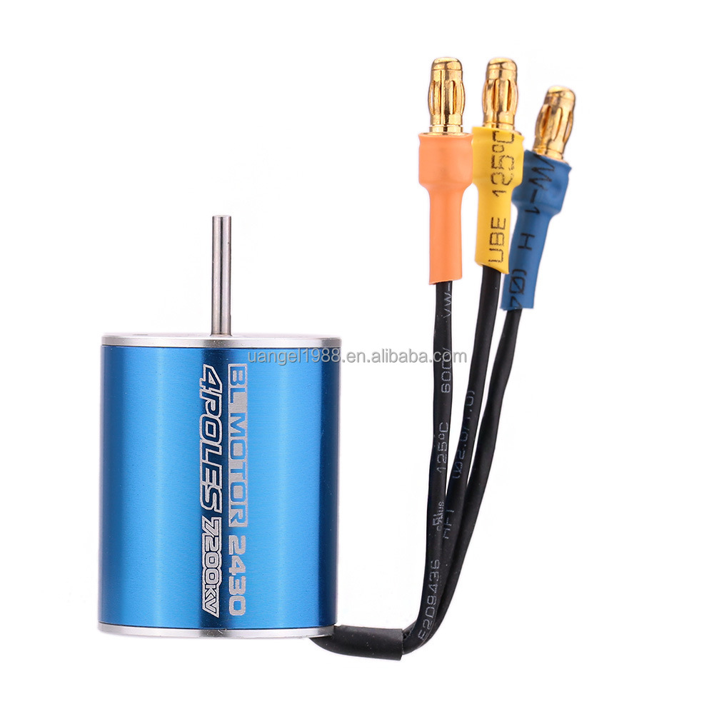 DollaTek Kit Moteur Brushless 7200KV 2430 4P + ESC 25A – Moteur Sans Capteur + Contrôleur Pour Bateau RC 1/18 Hors Route – Puissance Et Fiabilité