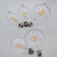 Ampoules à filament vintage Edison G80 en plastique pour éclairage AC/DC, bases E27 et E14, vente en gros pour entrepôts
