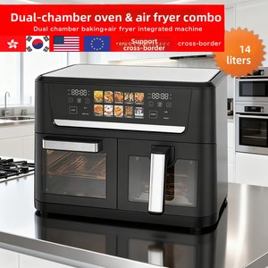 <span class=keywords><strong>Freidora</strong></span> de <span class=keywords><strong>Aire</strong></span> de Doble Compartimento de Gran Capacidad 14L, Control Digital, 1800W, Inteligente y sin Humo, para Uso Doméstico, Éxito de Ventas Transfronterizo - Product Image 4