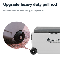 Réfrigérateur portable pour voiture Alpicool Mini ET50, 44,4 L, réfrigérateur-congélateur à compresseur CC, réfrigérateur de camping, réfrigérateur mobile avec poignée robuste