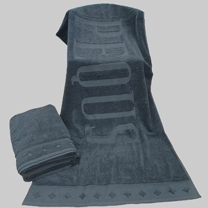 Serviette de plage personnalisée en coton jacquard 100% tissé avec franges - Product Image 2