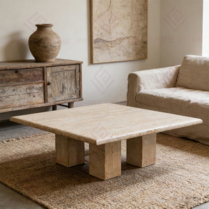 <span class=keywords><strong>Table</strong></span> basse carrée en travertin beige pour salon, <span class=keywords><strong>table</strong></span> en pierre beige naturelle, mobilier sur mesure avec <span class=keywords><strong>service</strong></span> OEM/ODM - Product Image 6