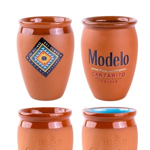 Morden terracotta tazze di argilla personalizzate con logo in argilla messicana terracotta conica eco friendly tazze da tè per cocktail - Product Image 6