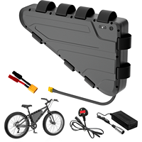 Batterie de vélo électrique triangulaire 72V 20AH, conception d'usine, compatible 36V/48V/52V/60V/72V, 20Ah/25Ah/30Ah, 1000W/2000W, pack de batteries lithium pour vélo électrique