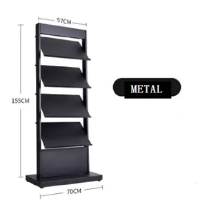 Factory Customized Simple Fashion Steel high-quality data black Single-sided display shelf