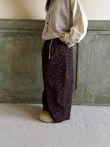 Pantalones Largos Casuales de Invierno <span class=keywords><strong>para</strong></span> Niña TPY0, con Estampado Floral, Mezcla de Algodón, Diseño de Pierna Ancha con Bolsillos, <span class=keywords><strong>Jeans</strong></span> <span class=keywords><strong>para</strong></span> Niños - Product Image 2