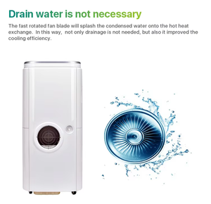 เครื่องปรับอากาศเคลื่อนที่แบบระเหยน้ำ เสียงเบา 18000 BTU พกพาได้ ผลิตจากพลาสติก พร้อมรีโมทคอนโทรล ฟังก์ชั่นทำความร้อน ลดความชื้น เหมาะสำหรับใช้ในบ้าน โรงแรม - Product Image 3