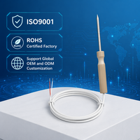Sensor de Temperatura RTD PT1000 Industrial de Alta Precisión, Sonda de Acero Inoxidable SUS304 de 1700 mm para Horno, Barbacoa, Caldera y Otros Equipos