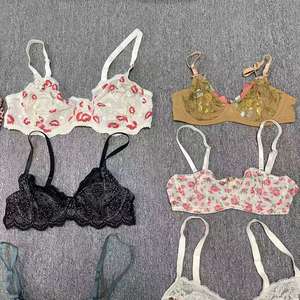 Commande à l'étranger Stock Expédition Inventaire Sexy Coupe Mince Maille <span class=keywords><strong>Transparent</strong></span> Coloré Belle <span class=keywords><strong>Tulle</strong></span> Dentelle Fil Style Français <span class=keywords><strong>Soutien</strong></span>-<span class=keywords><strong>Gorge</strong></span> - Product Image 2