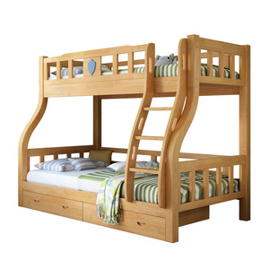 Children's <b>Bunk</b> <b>Bed</b> Solid <b>Wood</b> 1.2m X 1.9m Storage Stairs Rustic Design For Kids And Adults Home Use - Product Image 4