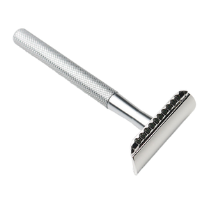 มีดโกนแบบใช้ซ้ำได้ ดีไซน์ใหม่ สำหรับสุภาพสตรีและสุภาพบุรุษ ใบมีดสองคม โกนขนได้ทั่วร่างกาย  ชุบโครเมียม ผลิตจากสแตนเลสสตีล - Product Image 1