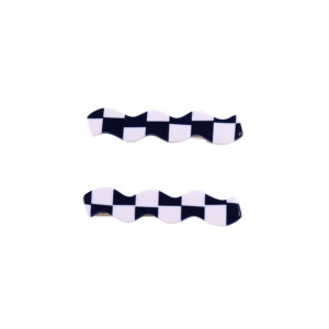 Barrette rose pour enfants en acétate et résine italiennes, fabriquée en Chine, pour fêtes - Product Image 1