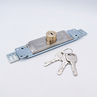 Serrure à cylindre en laiton haute résistance pour volet roulant, galvanisée, antivol, fixation centrale pour kits complets de magasins et entrepôts épais