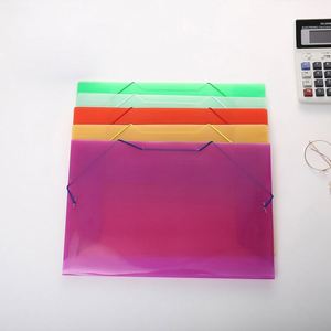 Office Supplies Waterproof Portable Filing Products Custom Clear A4 Transparent Plastic Expanding Decorative <b>File</b> <b>Folders</b> - Product Image 6