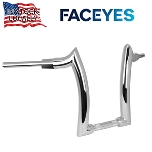 מכירת חיסול מלאי אוסטרלי של FACEYES - כידון לאופנוע 14'' 16'' גובה 2 אינץ' מסוג Ape <span class=keywords><strong>Hanger</strong></span> מאלומיניום מתאים להארלי סופטייל פאט בוי - Product Image 1