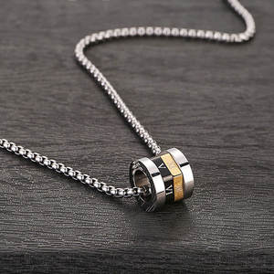 Collier pendentif tendance en acier inoxydable 316L sur mesure, bijoux fins, collier pour homme - Product Image 1