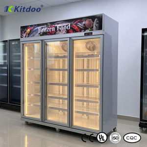 Refrigerador Vertical para Bebidas con Puerta de Vidrio e Iluminación LED, de <span class=keywords><strong>2</strong></span> <span class=keywords><strong>Puertas</strong></span>, con Descongelación Automática para Supermercados - Product Image 5