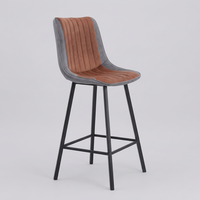 JOHOOFURNITURE Tabouret de bar ergonomique réglable en tissu gris rouillé bicolore, vente en gros, Taburesi Bar Taburesi Bar Counter