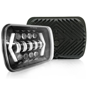 Faros LED 5x7/7x6 de 7 Pulgadas con Luz Alta/Baja, Halo DRL, 12V H4 6000K 55W 3000 Lúmenes, Ajuste Universal para Jeeps XJ Wranglers - Product Image 3