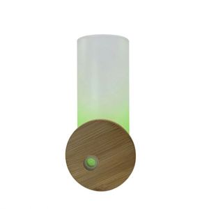 Bouteille d'eau en verre en forme de canette de bière 18 oz, gobelet vierge pour sublimation, gobelet givré 18 oz, bocal Mason avec couvercle en bambou et paille - Product Image 3