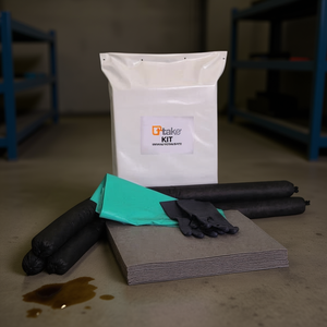 Ttake <b>Kit</b> Universal Portable Spill <b>Kit</b> For Oil And Chemicals With Absorbent Pads And Gloves - Product Image 3