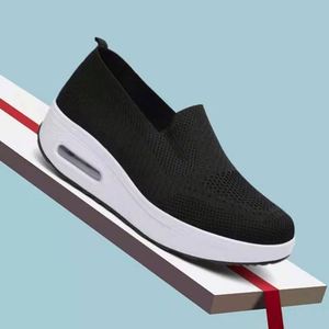 Baskets vulcanisées tendance pour femmes, plateforme printemps, couleur unie, décontractées, respirantes, à talon compensé, chaussures de marche, tige en PU, coton, USA - Product Image 4