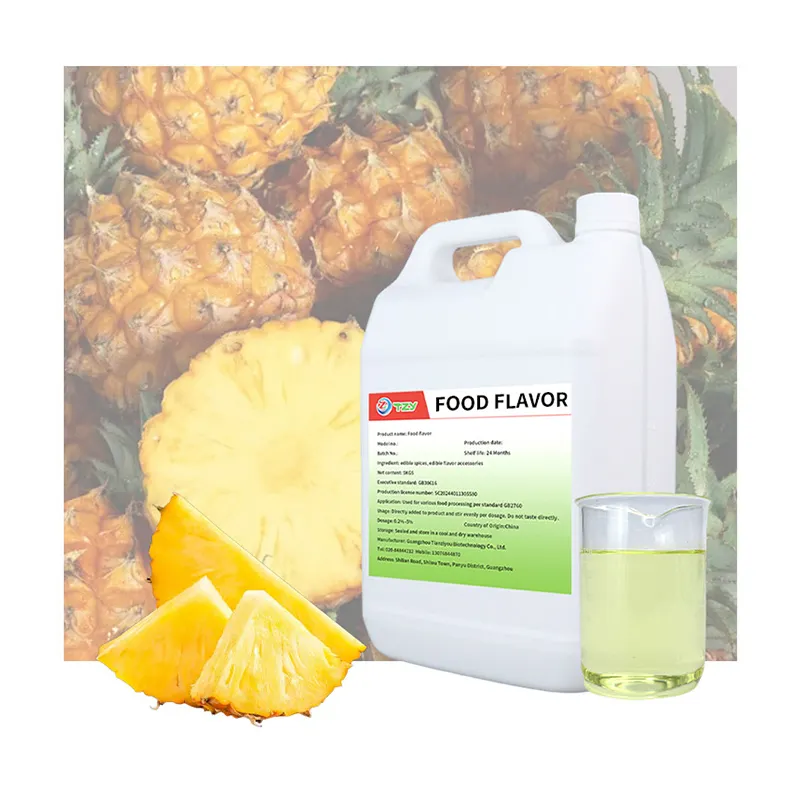 Vente en gros d'arôme d'essence d'ananas pour concentré d'arôme liquide tropical