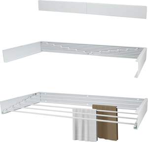 Porte-vêtements mural rétractable, étendoir à linge pliable et extensible pour l'organisation - Product Image 1