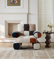2612 #   Canapé-lit modulaire Gabu haut de gamme avec cadre en bois et rembourrage dense, accoudoirs carrés, design moderne et capitonné