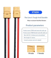 Câble de raccordement personnalisé OEM XT60 XT90, câble en silicone haute intensité pour RC, UAV, connexion d'alimentation de véhicule électrique
